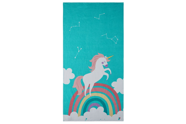 Ovela Kids Rainbow Unicorn Beach Towel