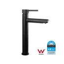 Euro Nero Matte Black Round Tall Basin Mixer