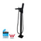 Freestanding Bathtub Mixer With Handheld Shower Spout Floor Mounted