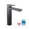 Solid Brass Square Tall Basin Mixer Tap Vanity Tap Bench Top