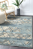 Oxford Mayfair Contrast Blue Rug