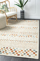 Oxford Mayfair Squares Bone Rug