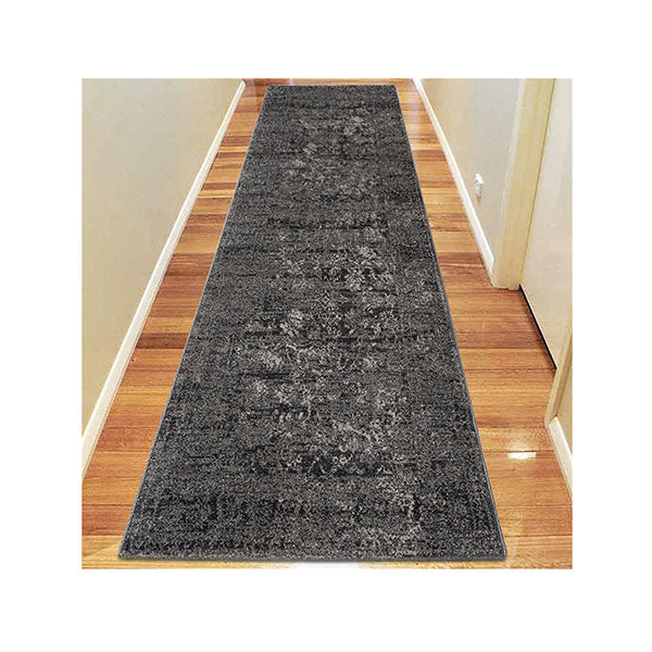 Odessa Grey Hallway Runner Moth Resistant Rug
