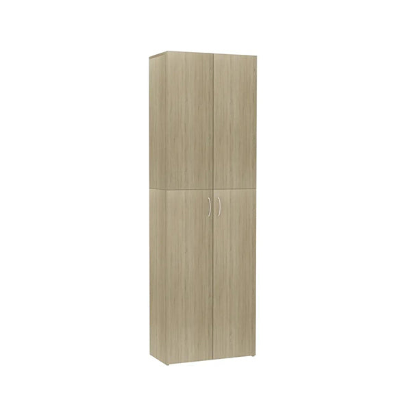 Office Cabinet Sonoma Oak 60X32X190 Cm Chipboard