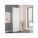 Office Cabinet White 60X32X190 Cm Chipboard