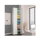 Office Cabinet White 60X32X190 Cm Chipboard