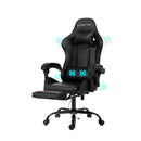 Gaming Chairs Massage Racing Recliner Leather Office Chair Black
