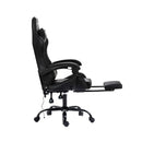 Gaming Chairs Massage Racing Recliner Leather Office Chair Black