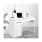Office Study Computer Desk Cabinet - White