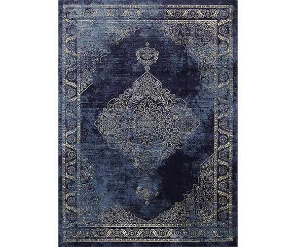 Old World Distressed Navy Rug