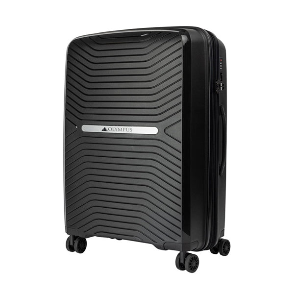 Astra 24In Lightweight Hard Shell Suitcase Obsidian Black