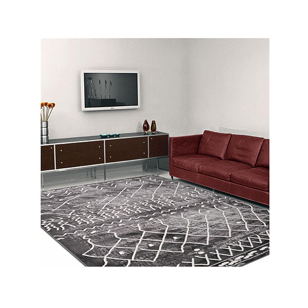 Opera Dark Grey Contemporary Rug