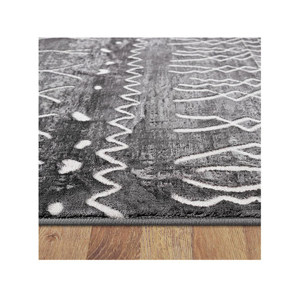 Opera Dark Grey Contemporary Rug