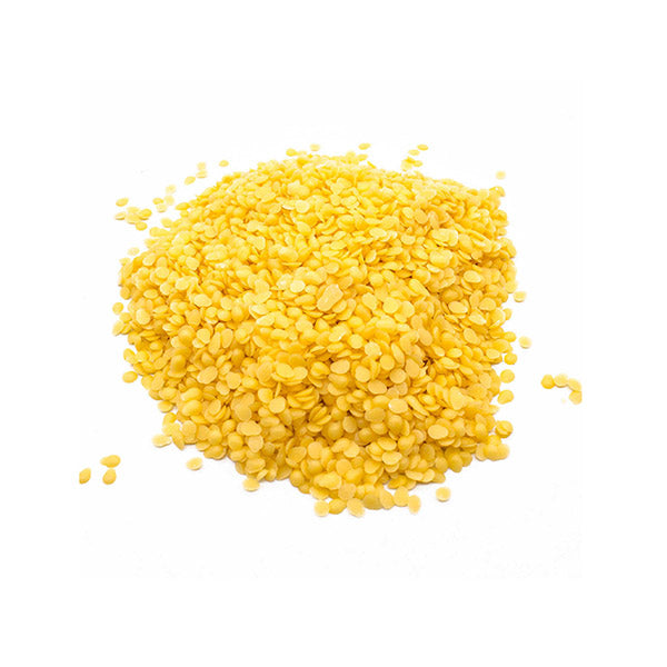 Organic Beeswax Pellets Cosmetic Grade Candle Natural Yellow In Bucket
