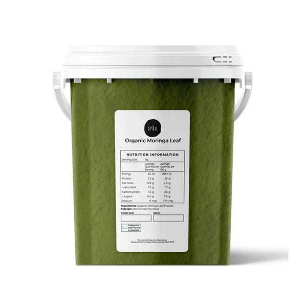 Organic Moringa Leaf Powder Tub Bucket Supplement Moringa