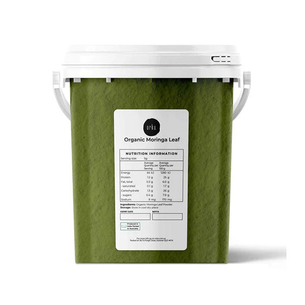 Organic Moringa Leaf Powder Tub Bucket Supplement Moringa 400g