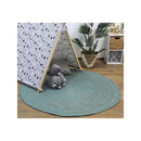 Organica Blue Flatweave Jute Rug