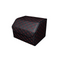 Leather Car Boot Foldable Organizer Box Black With Red Stitch Medium
