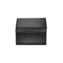 Leather Car Boot Foldable Organizer Box Black Small