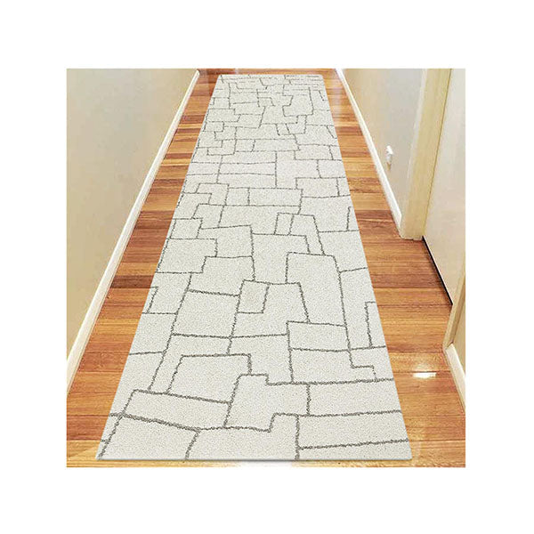 Orlando Cream Hallway Runner Non Shedding Rug