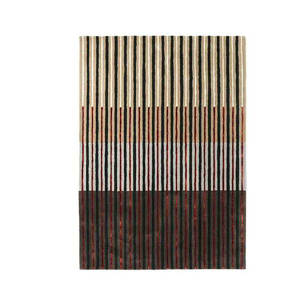 Ornamentation Offset Stripes Rug