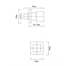 Ottimo Cubic Chrome Shower/Bath Taps
