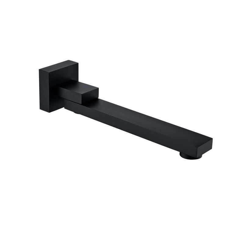 Bathtub Spout Basin Wall Swivel 180 Degree Shower Tap Brass Black