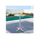 Outdoor Bar Table Indoor Furniture Adjustable Aluminium Round 70 110Cm