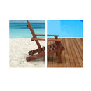 Outdoor Beach Chairs Sun Lounge Wooden Adirondack Patio Chair