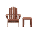 Outdoor Beach Chairs Sun Lounge Wooden Adirondack Patio Chair