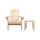 Outdoor Beach Chairs Sun Lounge Wooden Adirondack Patio Chair