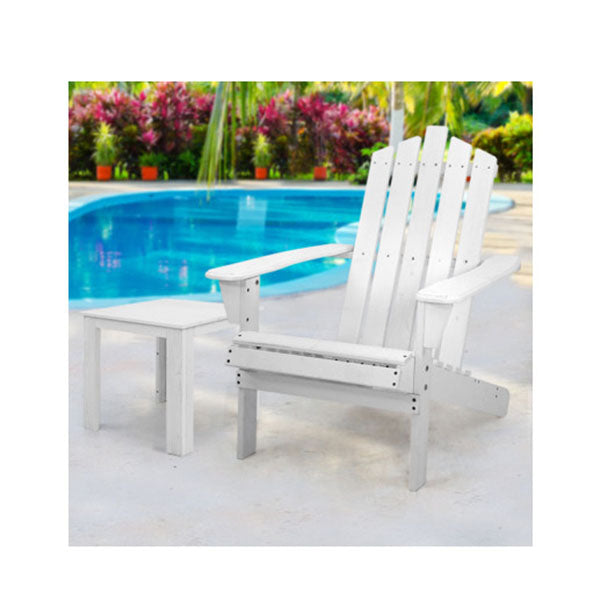 Outdoor Beach Chairs Table Wooden Adirondack Lounges