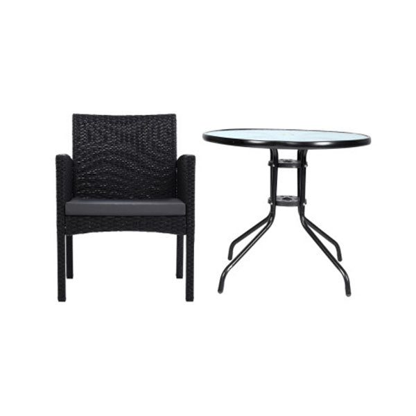 Outdoor Bistro Furniture Dining Chair Cushion Tea Coffee Bar Set