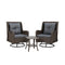 Outdoor Chairs Patio Furniture Lounge 3 Pcs Wicker Swivel Table Bistro