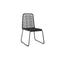 Outdoor Chairs 4 Pcs Black Poly Rattan