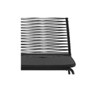 Outdoor Chairs 4 Pcs Black Poly Rattan