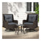 Outdoor Chairs Patio Furniture Lounge 3 Pcs Wicker Swivel Table Bistro