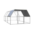 Outdoor Chicken Cage 3 X 6 X 2 M Galvanised Steel