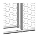 Outdoor Chicken Cage 3 X 6 X 2 M Galvanised Steel