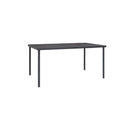 Outdoor Dining Table 150 X 90 X 74 Cm Steel Anthracite