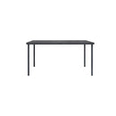Outdoor Dining Table 150 X 90 X 74 Cm Steel Anthracite
