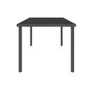 Outdoor Dining Table Anthracite 220 X 90 X 75 Cm Steel And Glass
