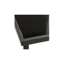 Outdoor Dining Table Anthracite 80 X 80 X 72 Cm Glass And Steel