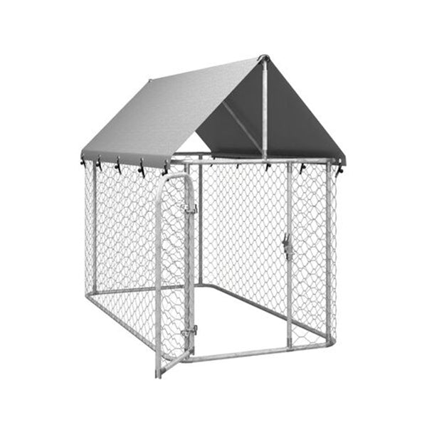 Outdoor Dog Kennel With Roof 200 X 100 X 150 Cm