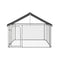 Outdoor Dog Kennel With Roof 200 X 200 X 150 Cm