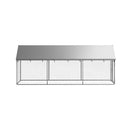 Outdoor Dog Kennel With Roof 400 X 100 X 150 Cm