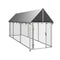Outdoor Dog Kennel With Roof 400 X 100 X 150 Cm