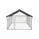 Outdoor Dog Kennel With Roof 400 X 200 X 150 Cm