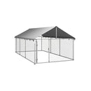 Outdoor Dog Kennel With Roof 400 X 200 X 150 Cm
