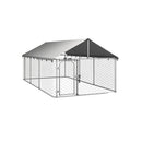 Outdoor Dog Kennel With Roof 400 X 200 X 150 Cm